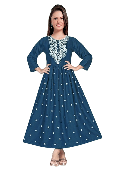 Authenzaa Women Kurti SMCKT010 Navy 
