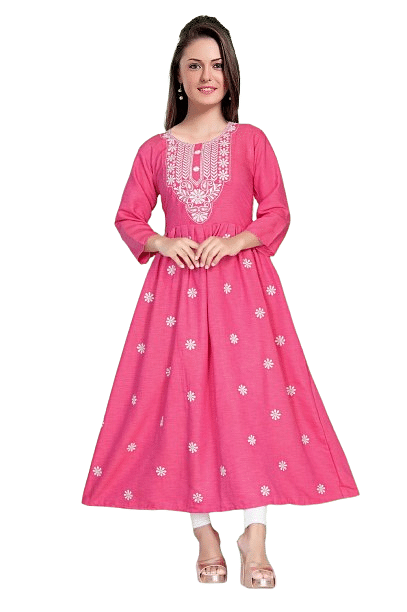 Authenzaa Women Kurti SMCKT010 Pink 
