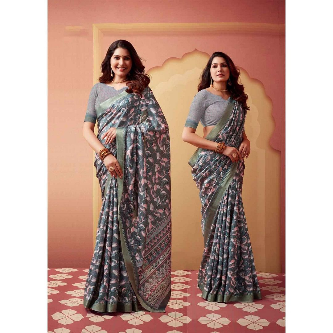 Authenzaa Women Saree SCWS007 Multi 3 