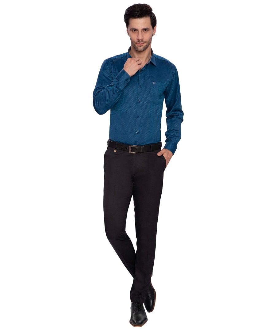 Authenzaa Men Formal Trouser 4SFF003 BLACK 