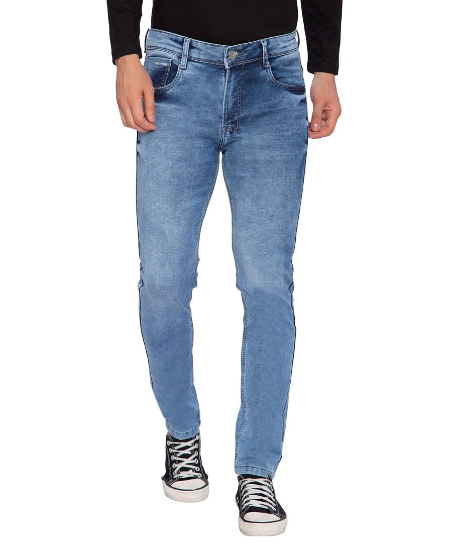 Authenzaa Men Truefit Jeans TFJSF003 Medium Blue  