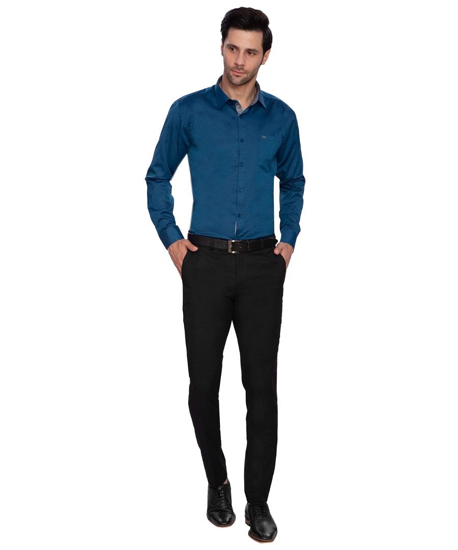 Authenzaa Men Formal Trouser 4SFF001 Black 
