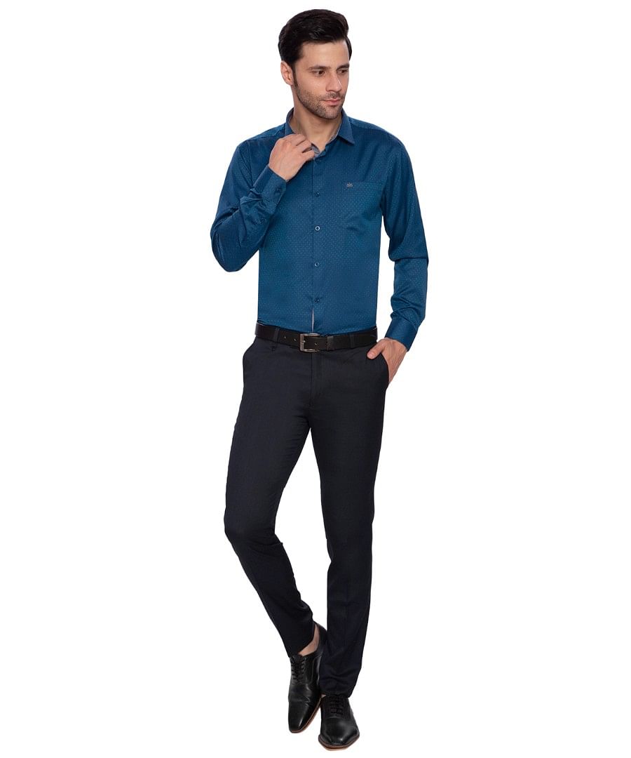 Authenzaa Men Formal Trouser 4SFF001 Blue 
