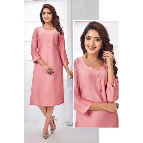Authenzaa Women Kurti AFKT002 Peach 