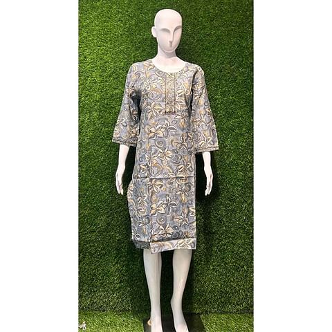 Authenzaa Women Kurti ATKT021 Grey 