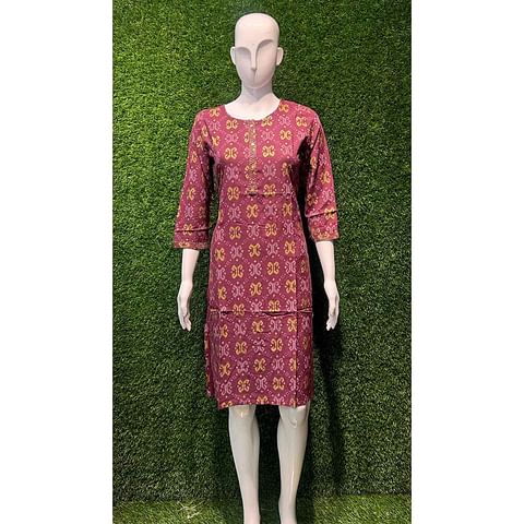 Authenzaa Women Kurti ATKT022 Purple 