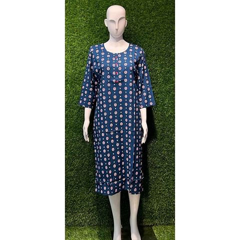 Authenzaa Women Kurti ATKT023 Denim 