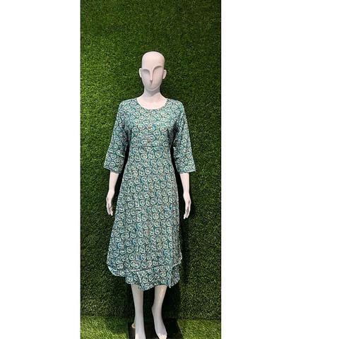 Authenzaa Women Kurti ATKT029 Green 