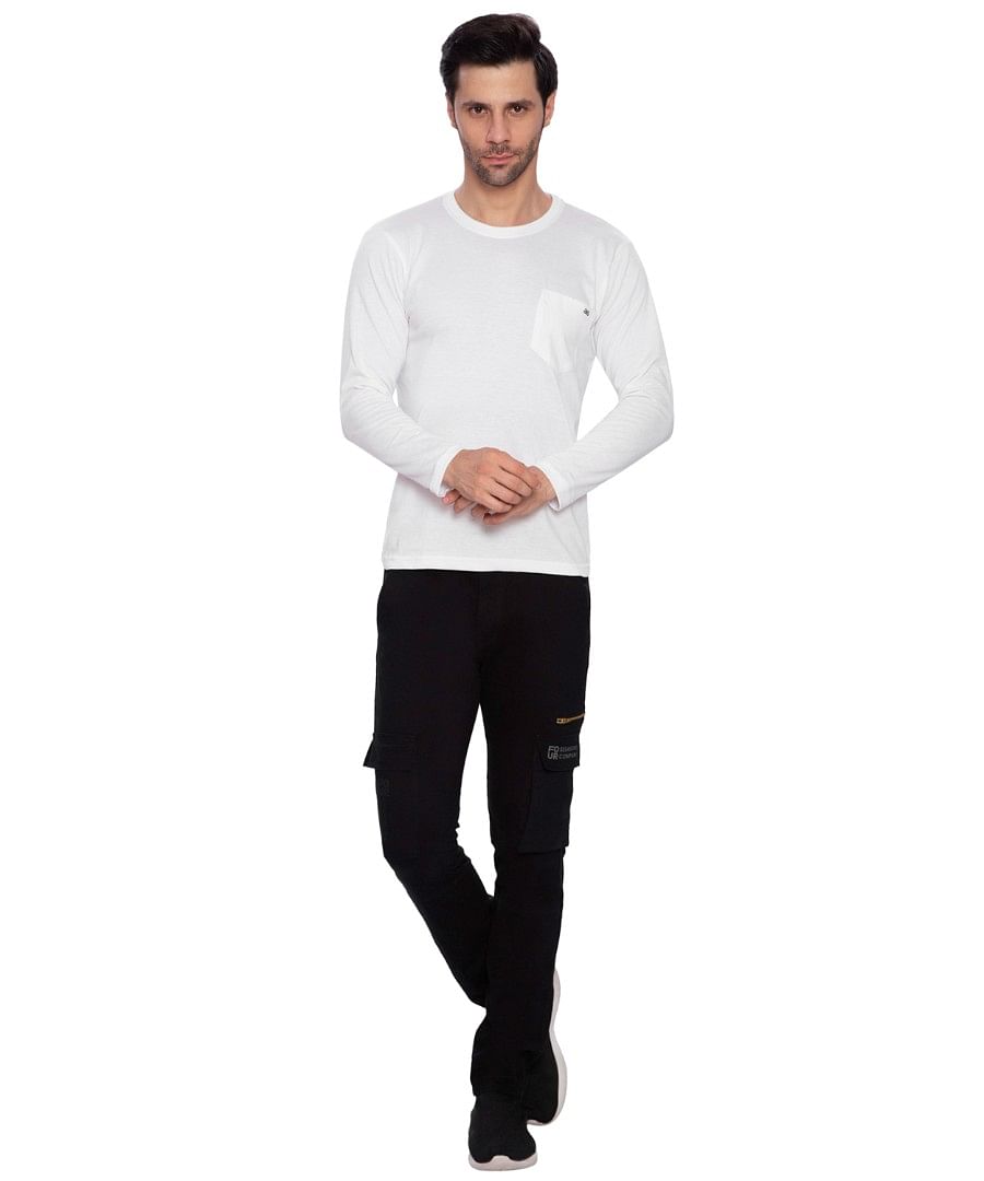 Authenzaa Men Cargo Pant 4SCP001 BLACK 