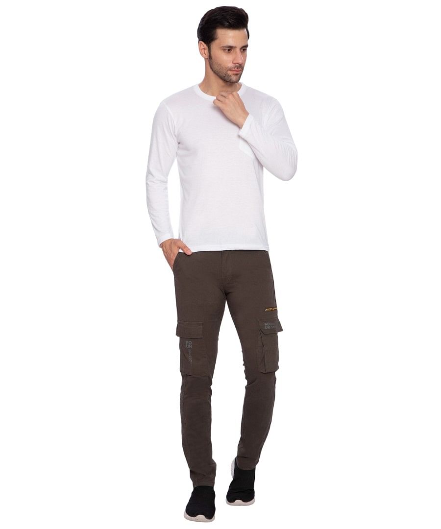 Authenzaa Men Cargo Pant 4SCP001 Dark Grey 