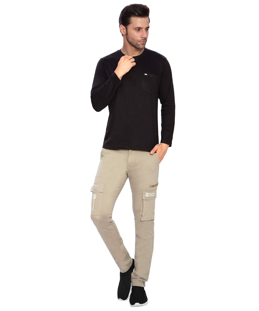 Authenzaa Men Cargo Pant 4SCP001 Light Grey 