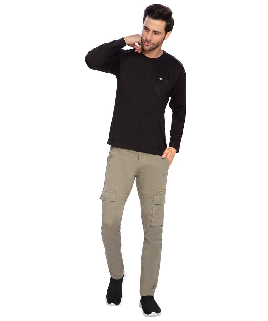 Authenzaa Men Cargo Pant 4SCP001 Medium Grey 
