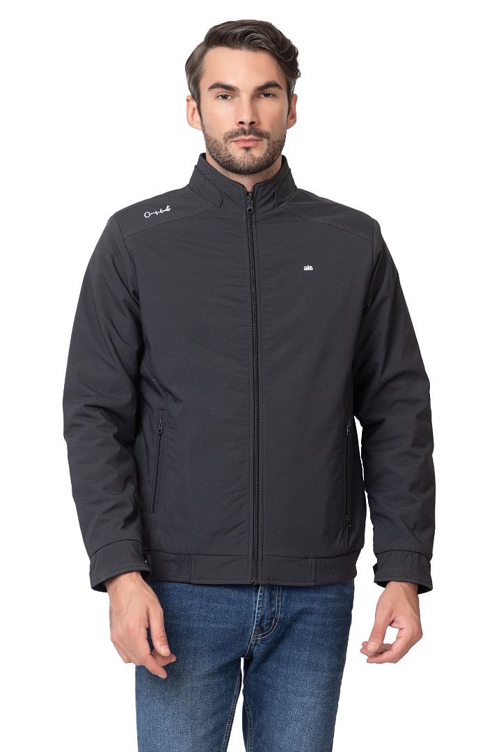 Authenzaa Men Winter Jacket MIFJ001 Dark Grey 