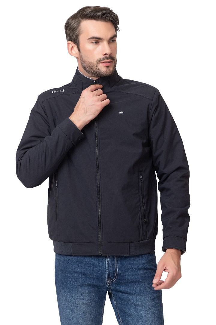 Authenzaa Men Winter Jacket MIFJ001 Dark Navy 