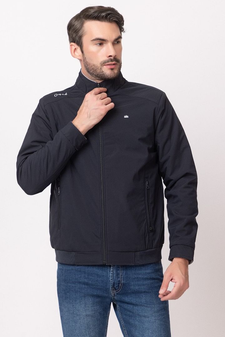 Authenzaa Men Winter Jacket MIFJ001 Dark Navy 