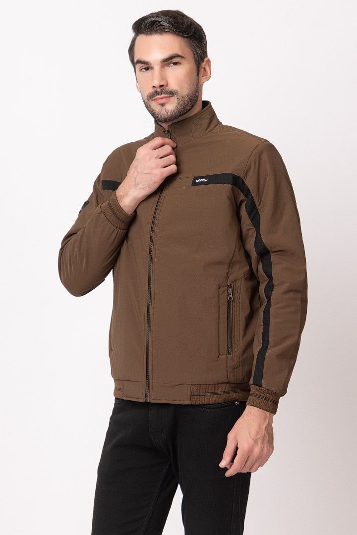 Authenzaa Men Winter Jacket MIFJ003 Brown 