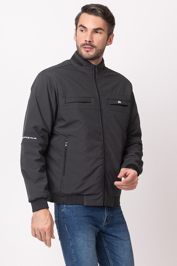 Authenzaa Men Winter Jacket MIFJ004 Black 