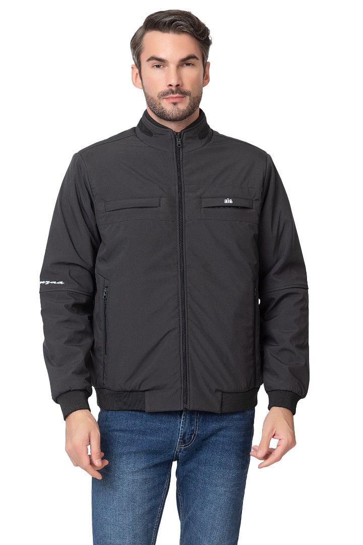 Authenzaa Men Winter Jacket MIFJ004 Black 