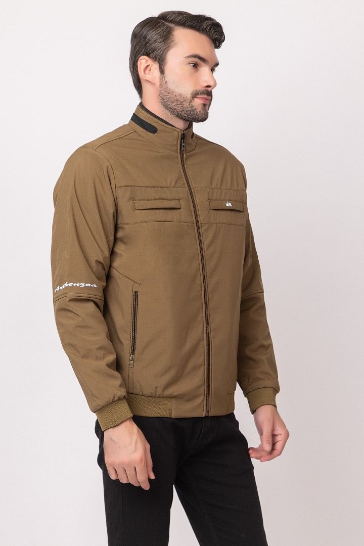 Authenzaa Men Winter Jacket MIFJ004 Tan 