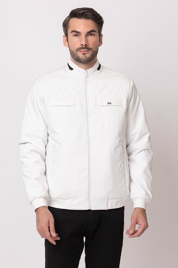 Authenzaa Men Winter Jacket MIFJ004 White 