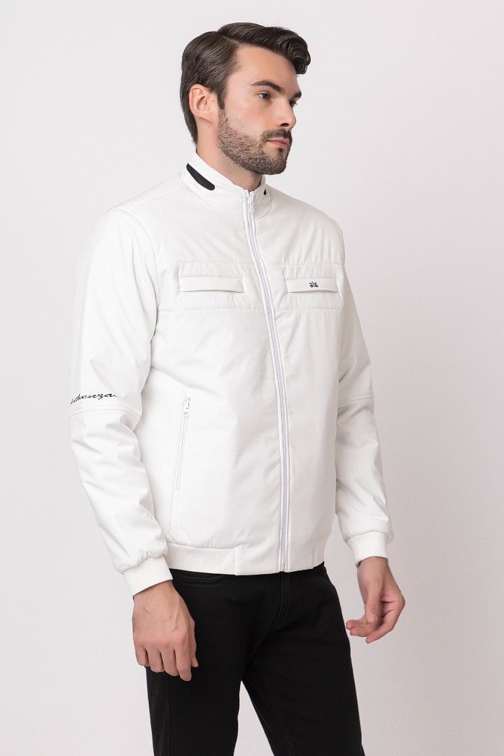 Authenzaa Men Winter Jacket MIFJ004 White 