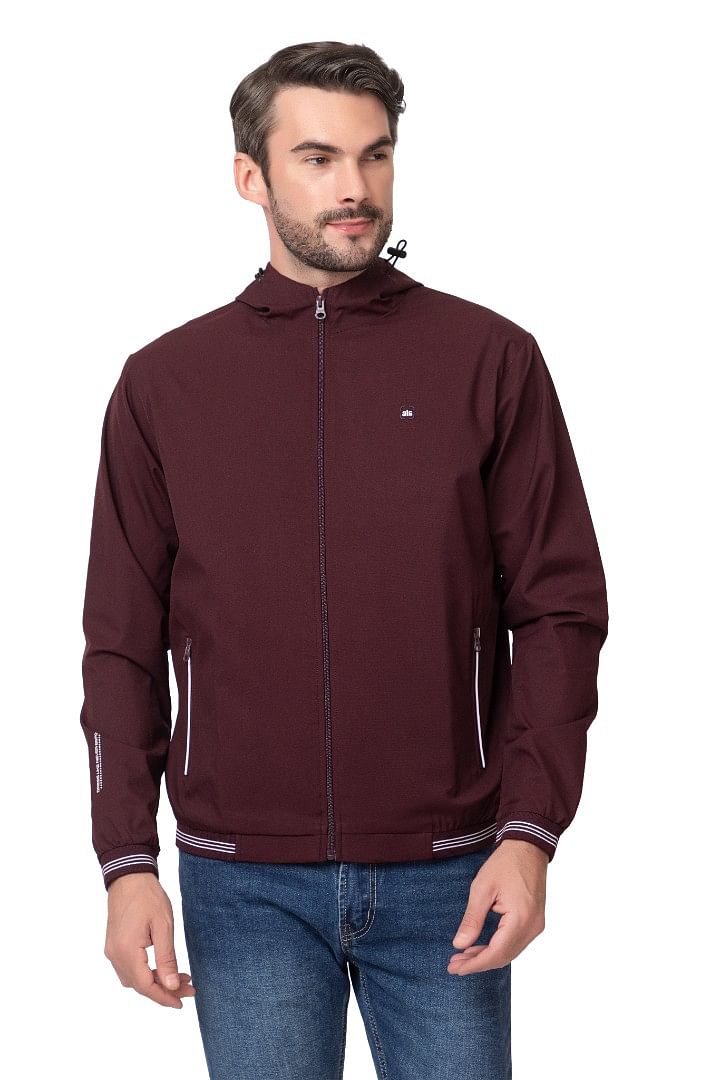 Authenzaa Men Light Weight Winter Jacket MILJ008 Maroon 