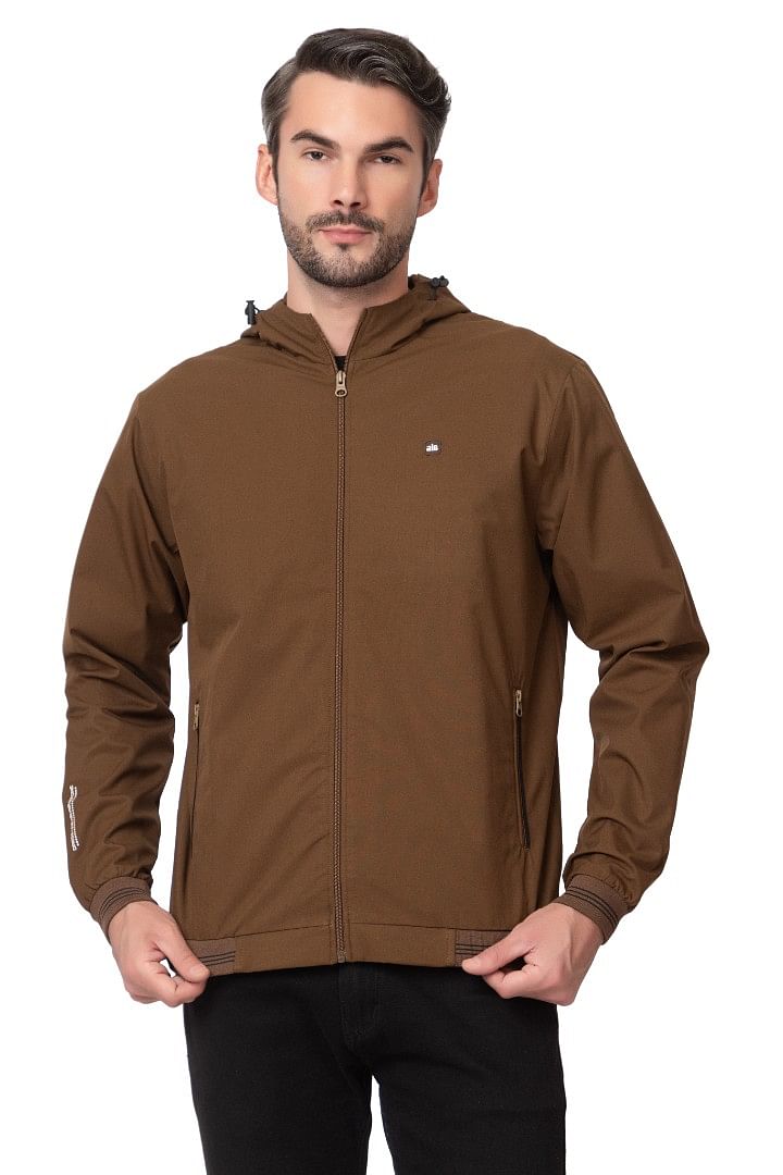 Authenzaa Men Light Weight Winter Jacket MILJ008 Tan 