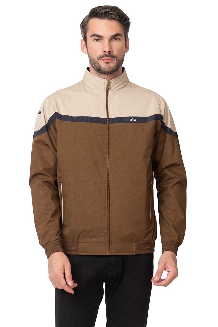 Authenzaa Men Light Weight Winter Jacket MILJ009 Tan 