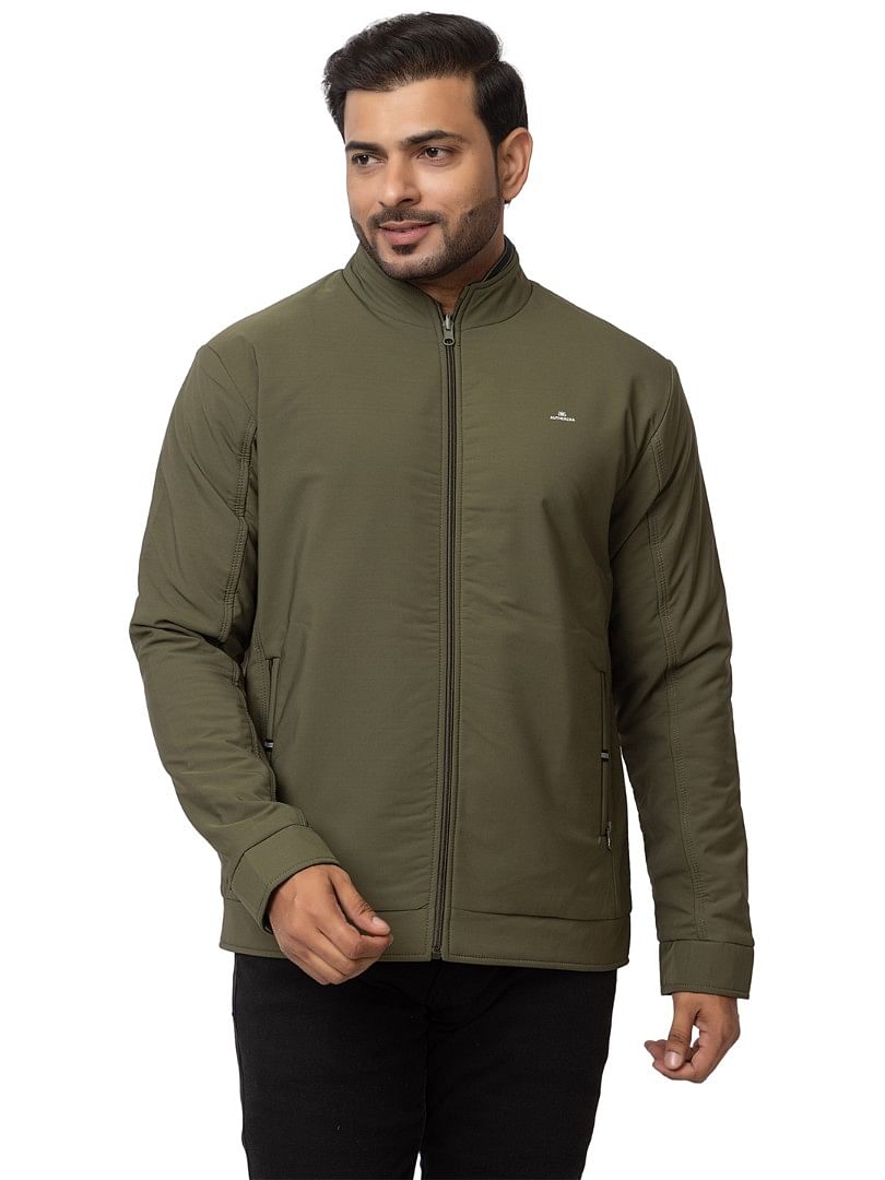 Authenzaa Men Winter Jacket MIFJ005 Forest Green