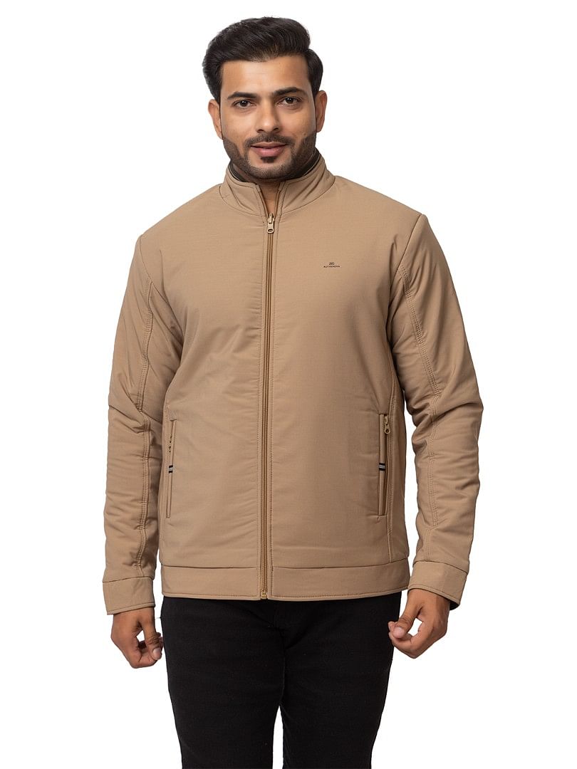 Authenzaa Men Winter Jacket MIFJ005 Khakhi