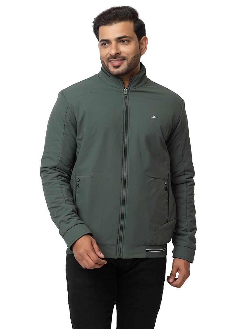 Authenzaa Men Winter Jacket MIFJ008 Bright Green