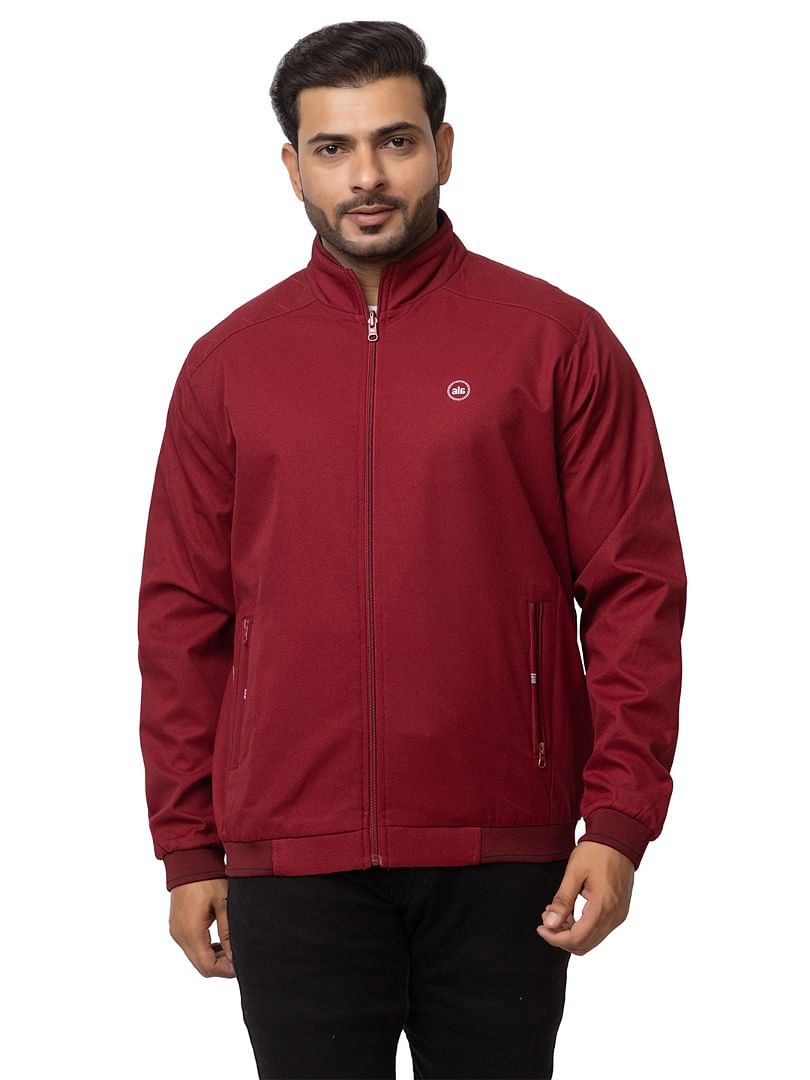 Authenzaa Men Light Weight Winter Jacket MILJ002 Maroon 