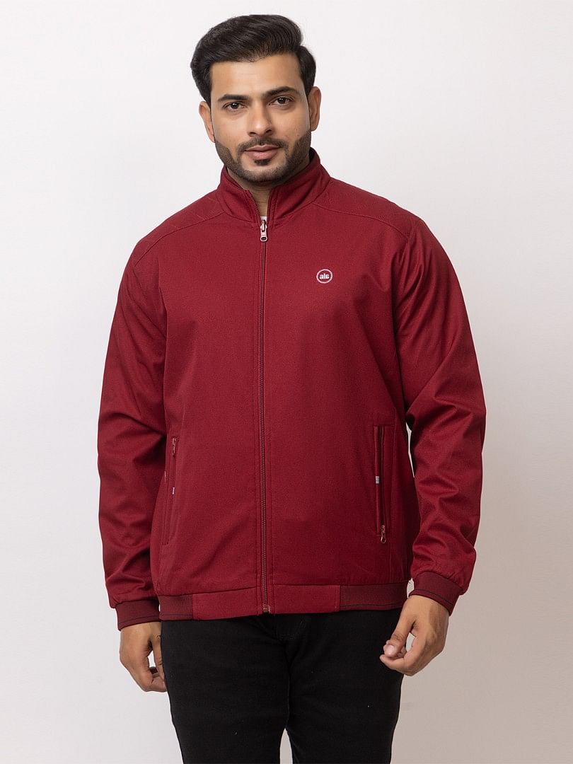 Authenzaa Men Light Weight Winter Jacket MILJ002 Maroon 