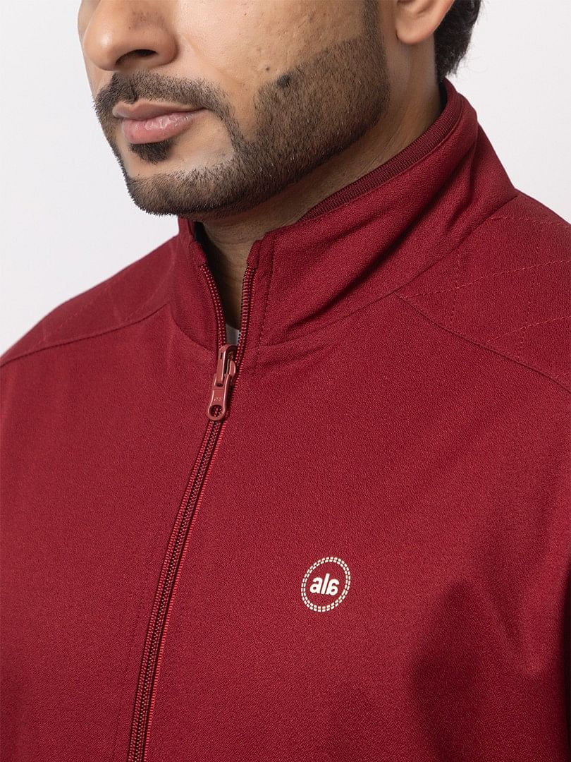 Authenzaa Men Light Weight Winter Jacket MILJ002 Maroon 