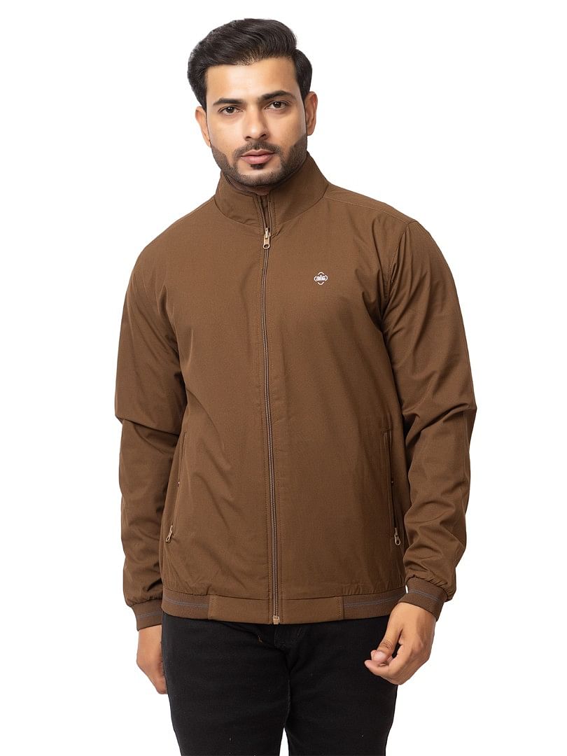 Authenzaa Men Light Weight Winter Jacket MILJ010 Tan