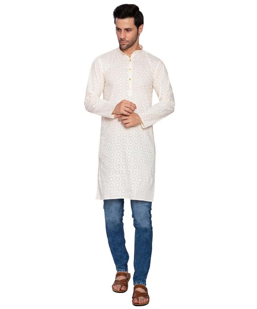 AUTHENZAA EHNOS FS KURTA TR-EK0003, CREAM