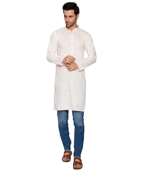 AUTHENZAA EHNOS FS KURTA TR-EK0003, CREAM