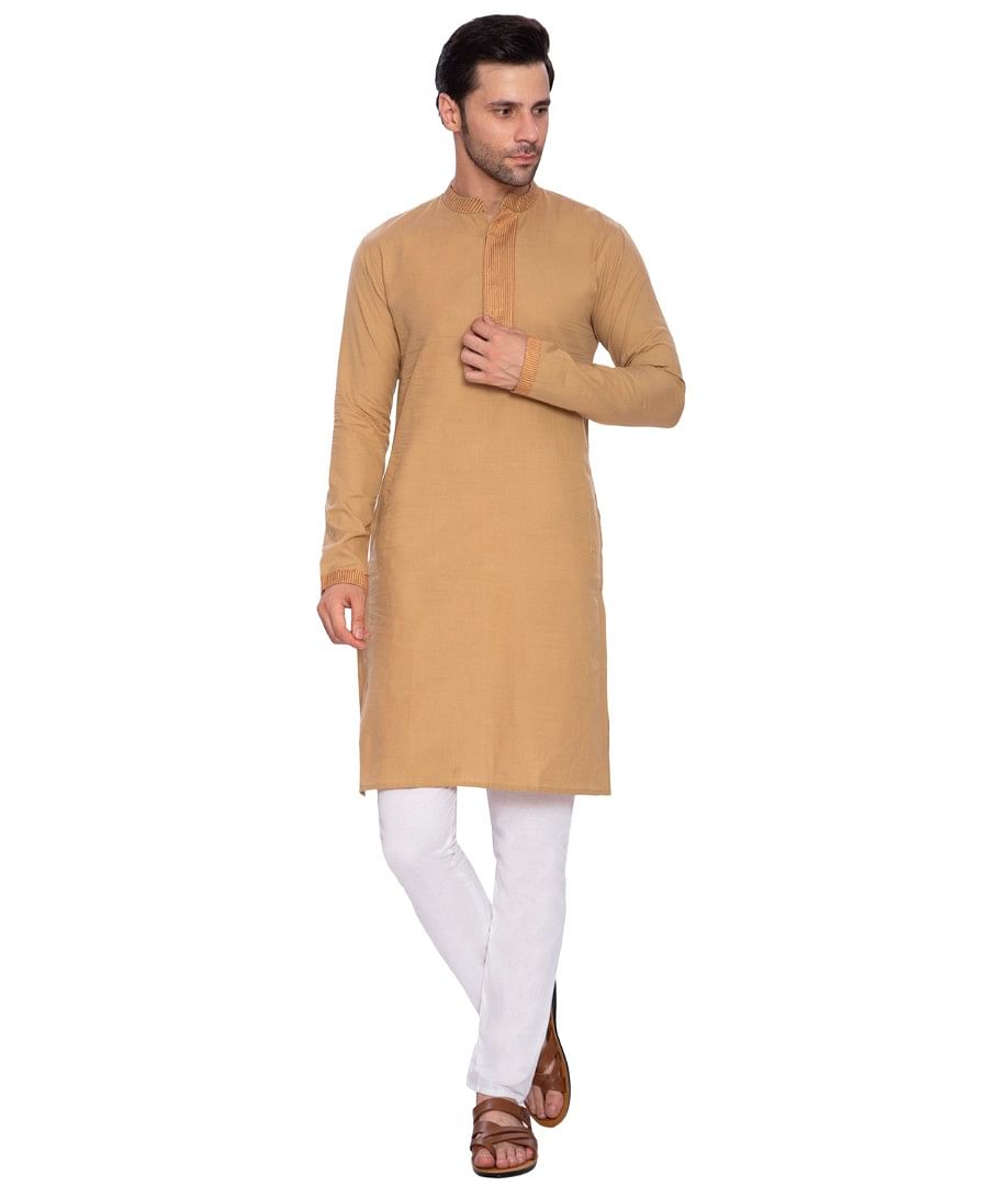 AUTHENZAA ESTALIO FS KURTA TR-ET0001, BEIGE