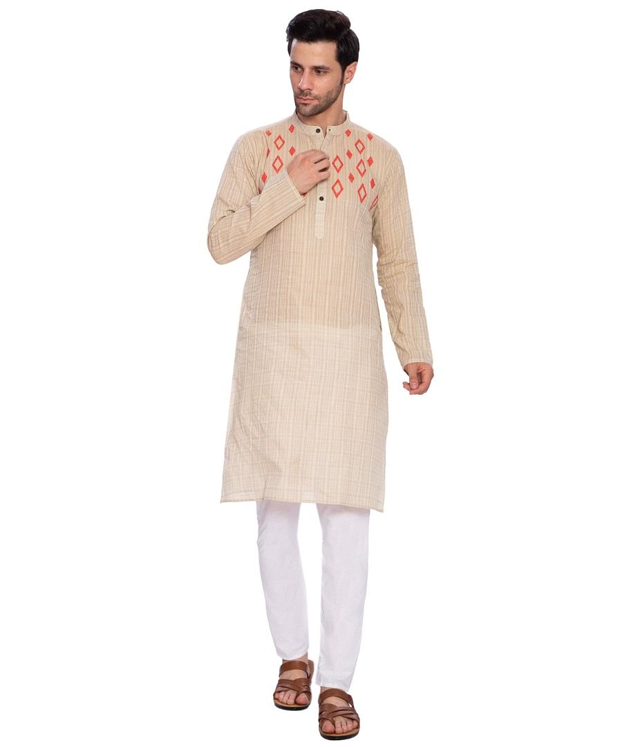 AUTHENZAA ESTALIO FS KURTA TR-ET0002, CREAM