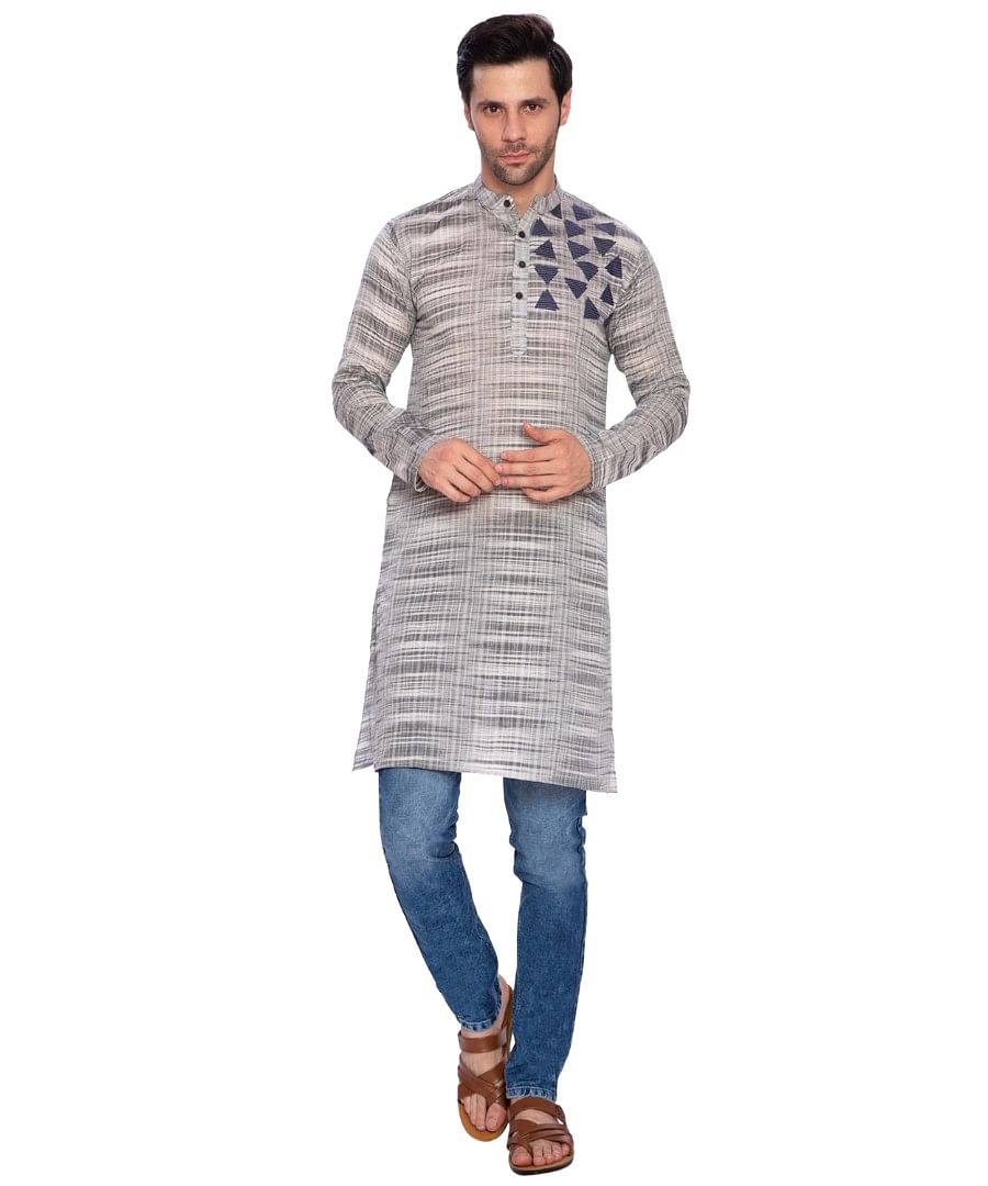 AUTHENZAA ESTALIO FS KURTA TR-ET0003, GREY