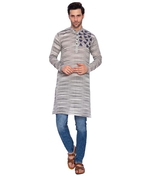AUTHENZAA ESTALIO FS KURTA TR-ET0003, GREY