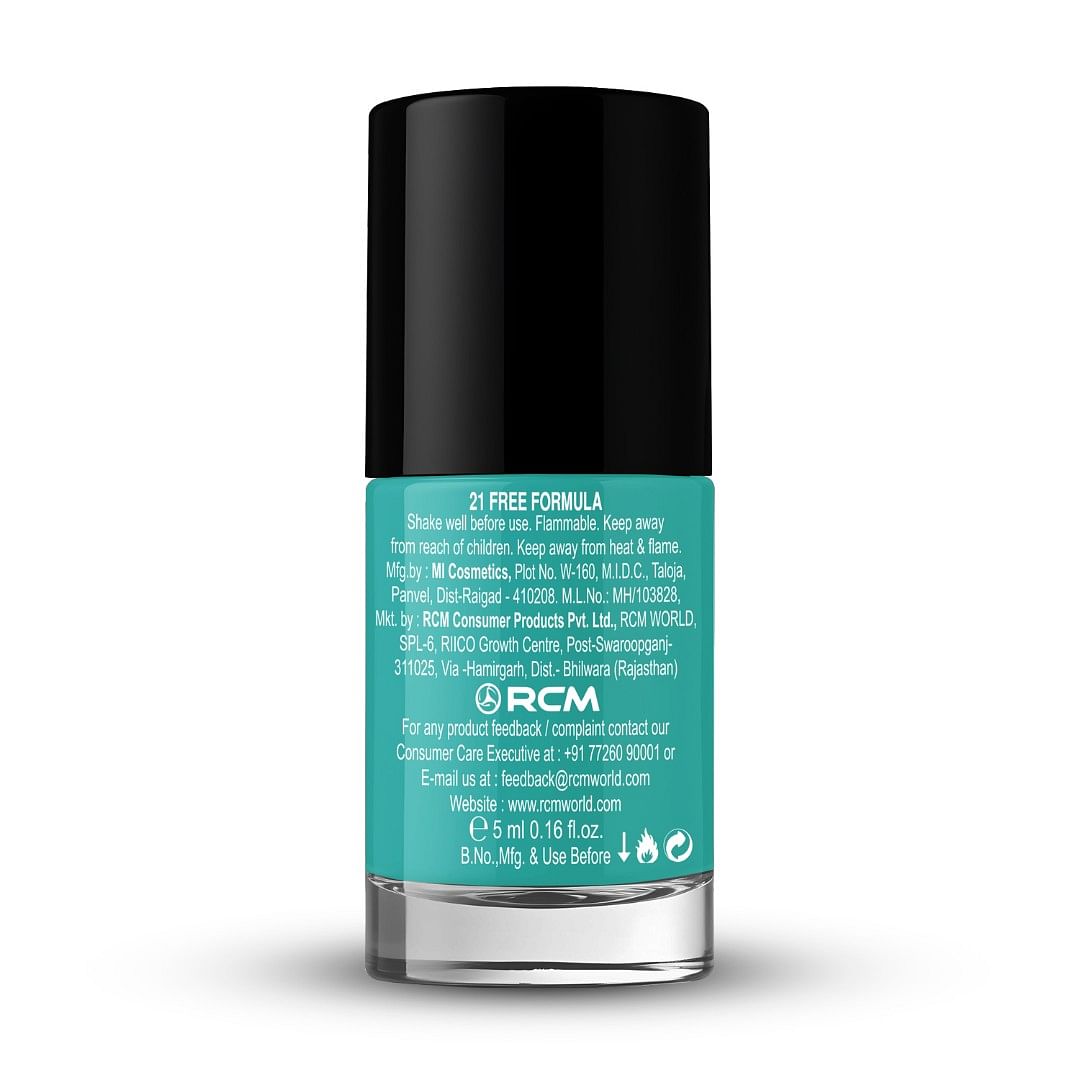 Nail Lacquer KS02 Turquoise Blue Glossy 