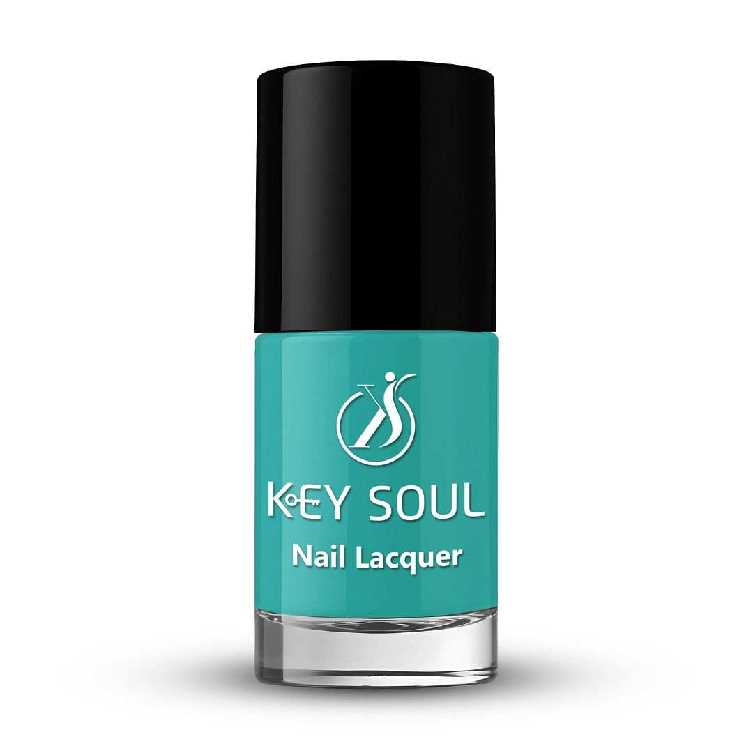 Nail Lacquer KS02 Turquoise Blue Glossy 