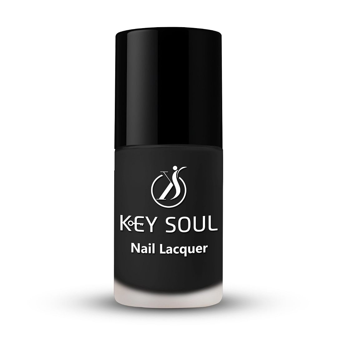 Nail Lacquer KS Matte02 Black Catwalk Glitter 