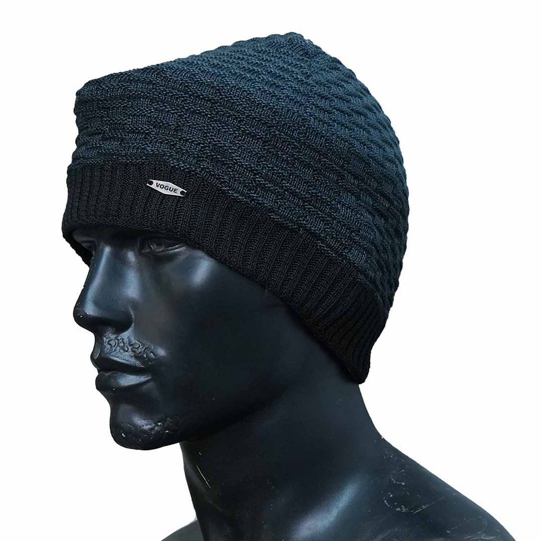 Authenzaa Men Winter Cap SCHWC001 Navy 