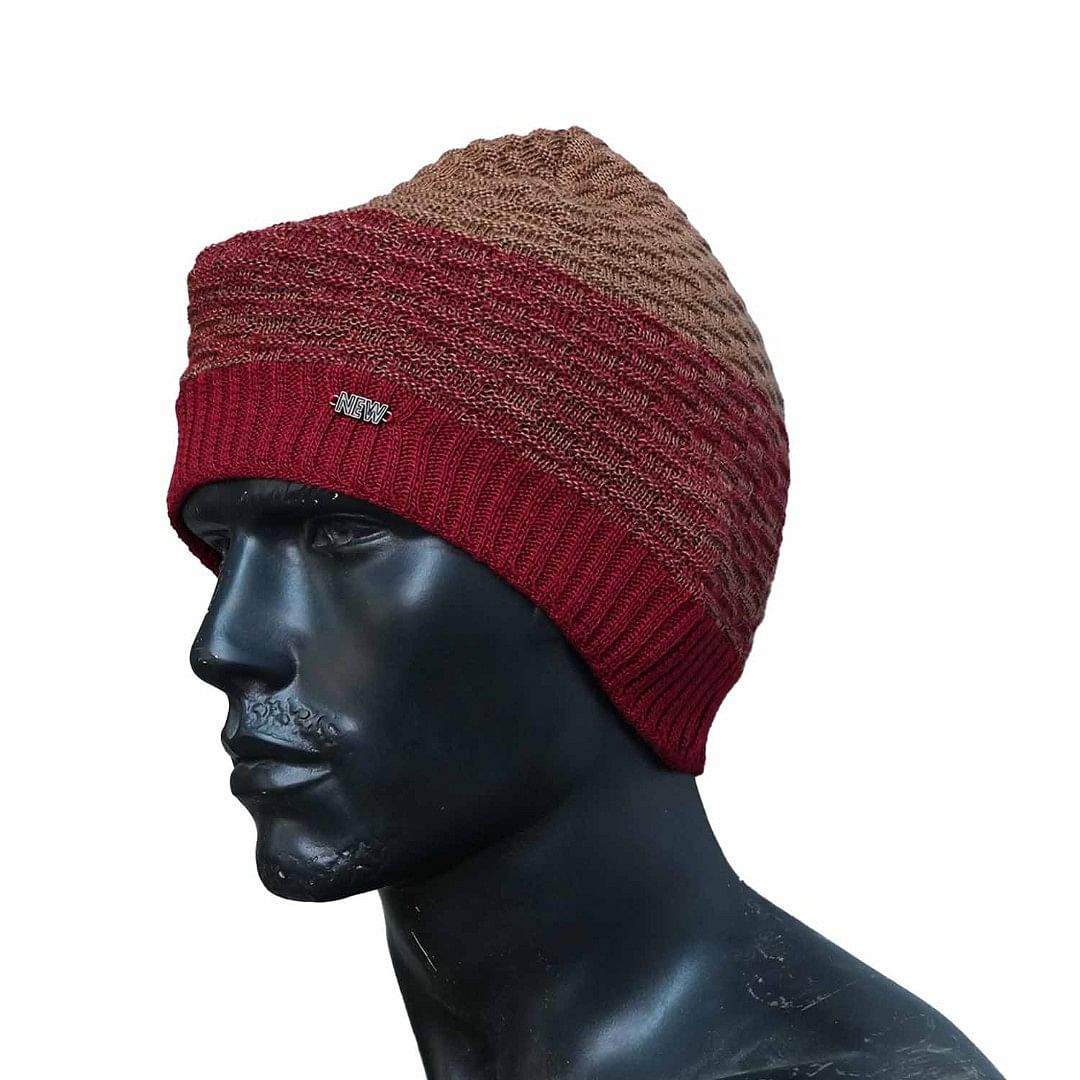 Authenzaa Men Winter Cap SCHWC001 Red 