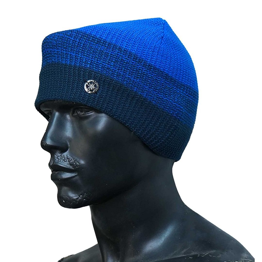 Authenzaa Men Winter Cap SCHWC003 Blue 
