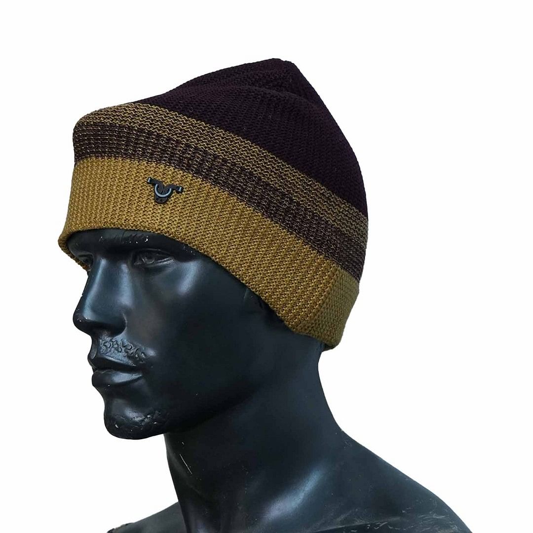 Authenzaa Men Winter Cap SCHWC003 Brown 