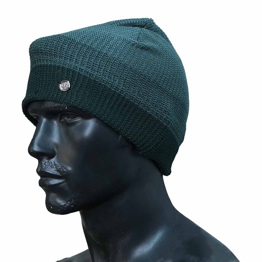 Authenzaa Men Winter Cap SCHWC003 Dark Grey 