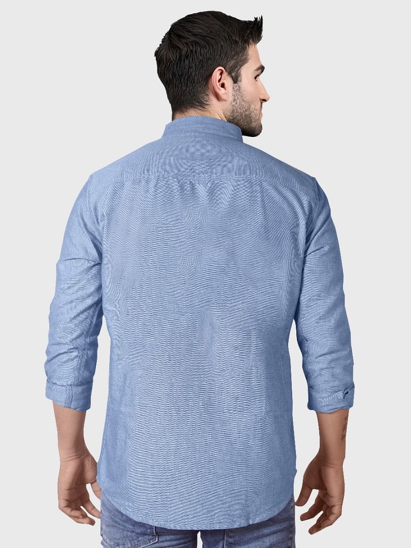 Authenzaa Men Casual Shirt SFCS015 Blue 